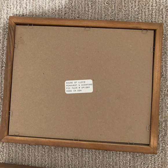 SOLD Set of 2 Carl Valente 9”x11” framed art, Penhurst & Wishford, cottages - Picture 11 of 12